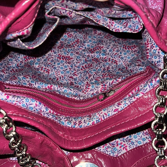Marc by Marc Jacobs Shoulder Bag Purse Optional Chain Patent Leather Pink/Purple - Picture 8 of 16